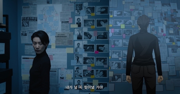 SBS 드라마 '아무도 모른다'의 예고편과 스페셜 웹툰 화면.