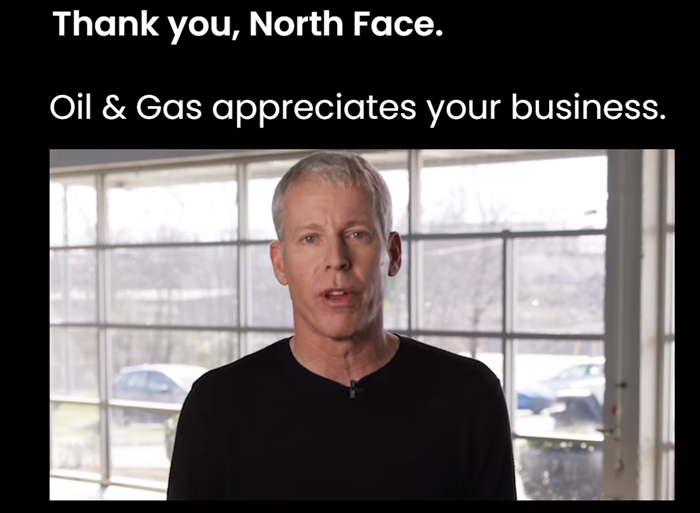 ‘Thank you, North Face’ 공식 사이트. 화면 캡처
