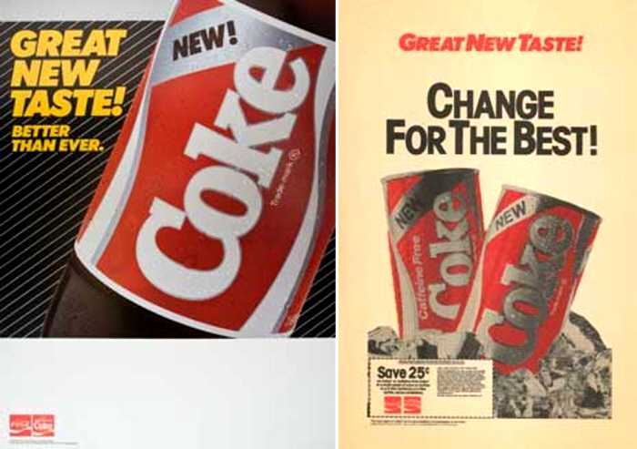 1985년 뉴 코크 출시를 알리는 광고 포스터. 사진제공=코카콜라 코리아.
